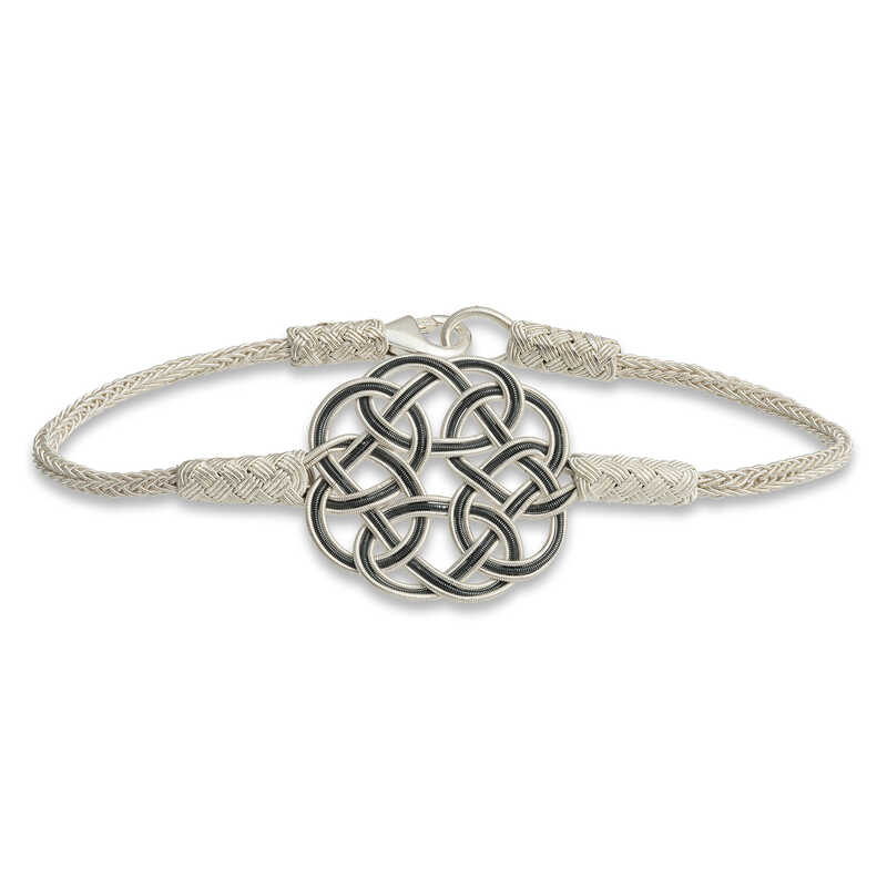 Silver Kazaziye Knit Bracelet