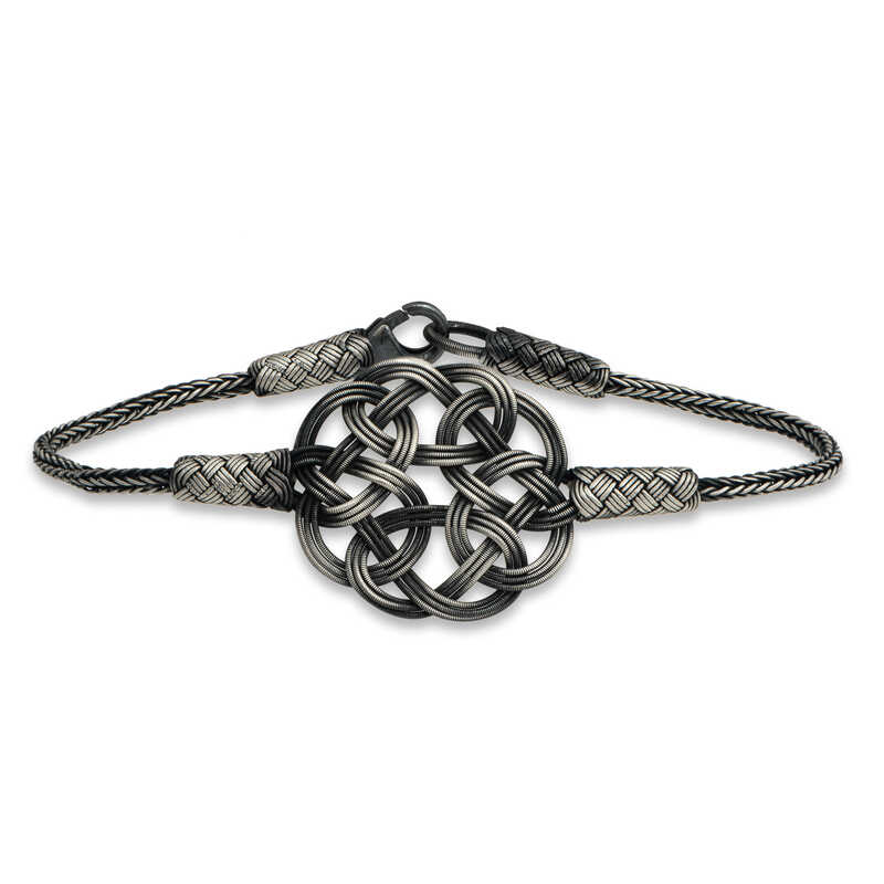 Silver Kazaziye Knit Bracelet