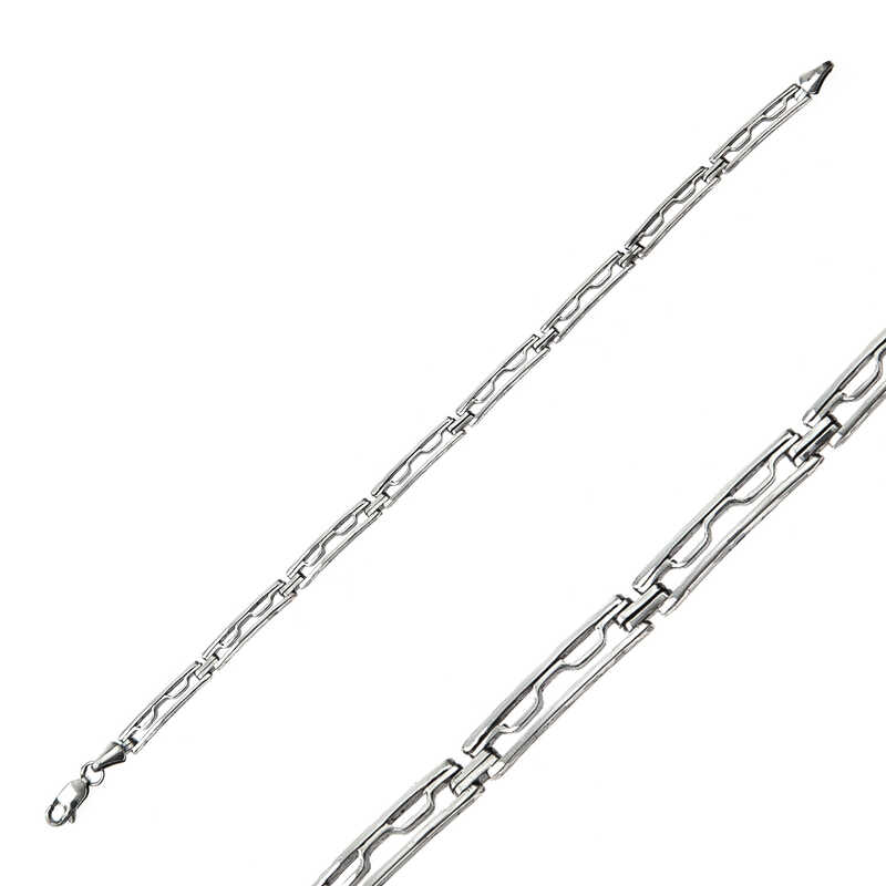Silver Oxidized Men’s Bracelet