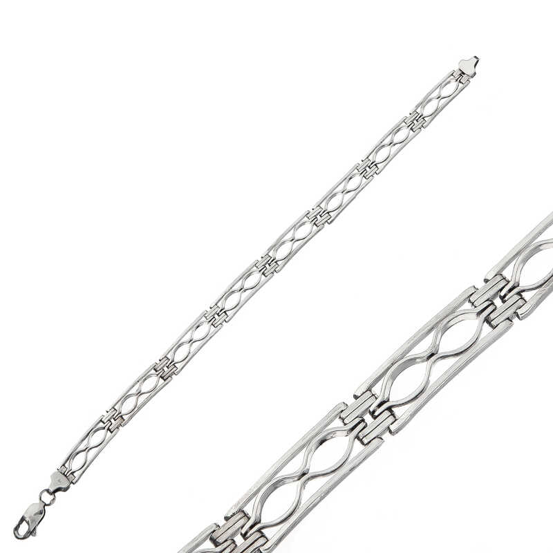 Silver Oxidized Men’s Bracelet