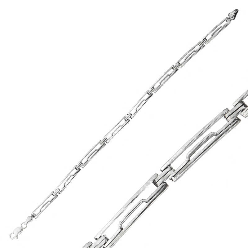 Silver Oxidized Men’s Bracelet