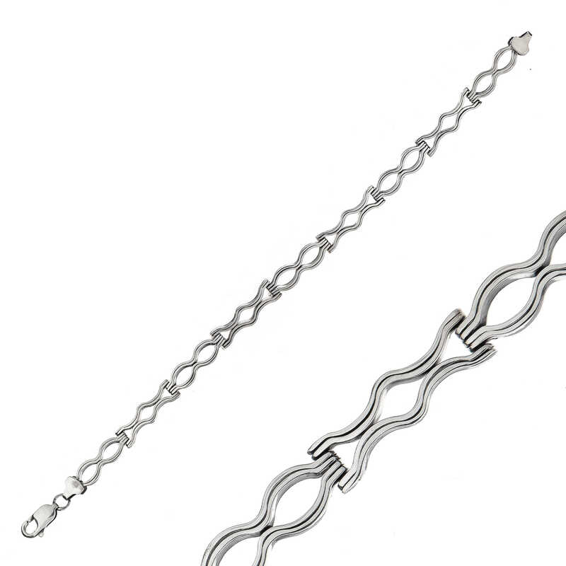 Silver Oxidized Men’s Bracelet