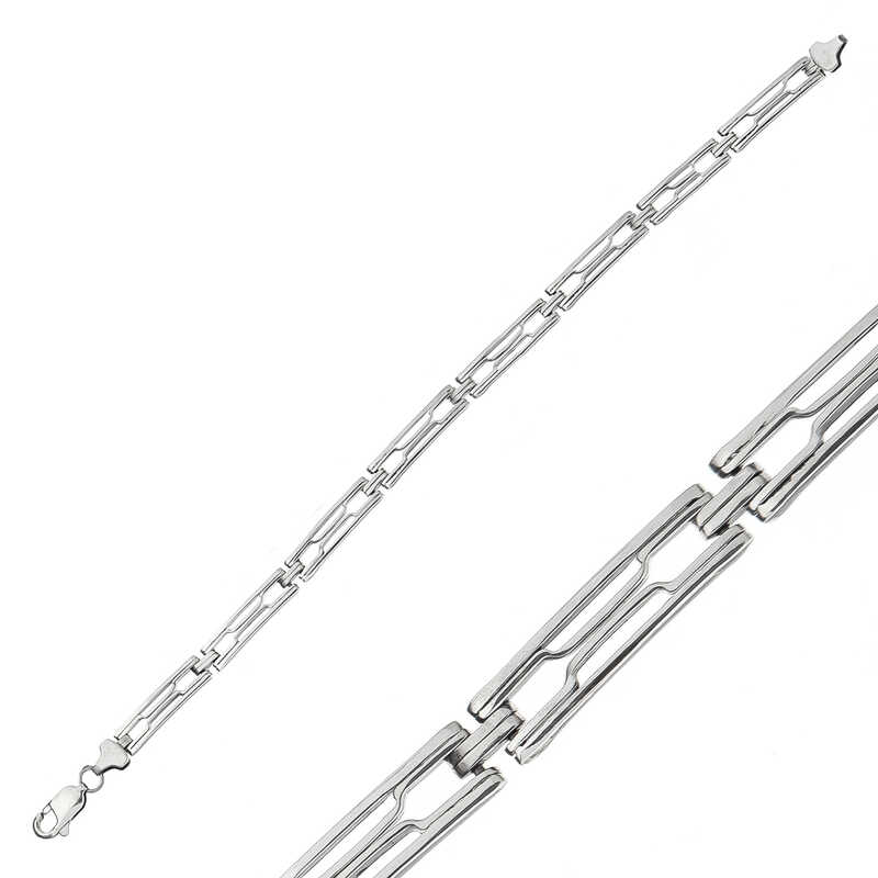 Silver Oxidized Men’s Bracelet