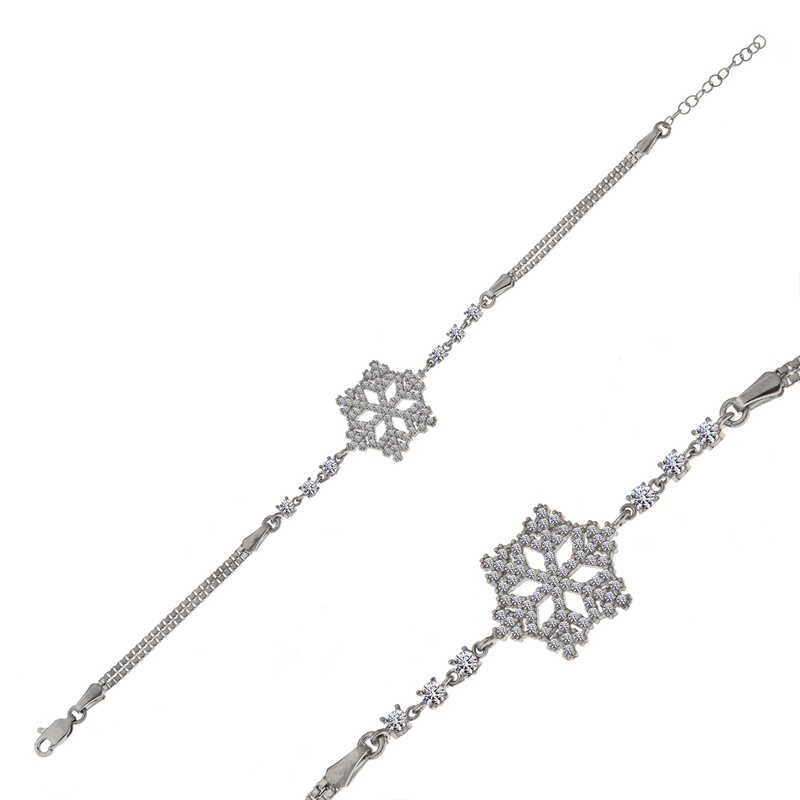 Silver Snowflake Women’s Bracelet