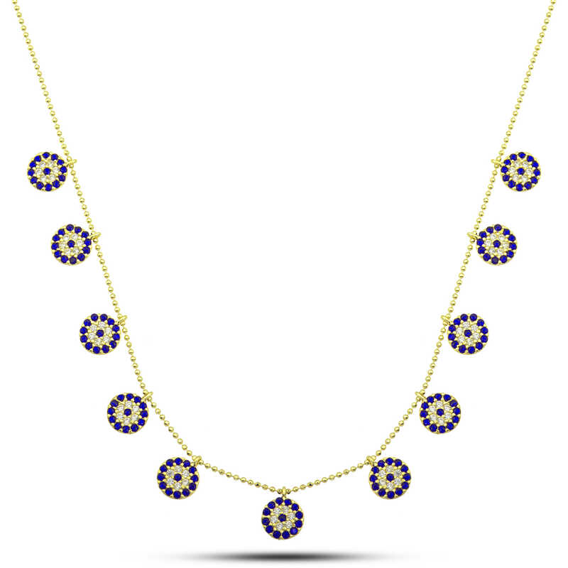 Silver Gold Evil Eye Lucky Women’s Necklace