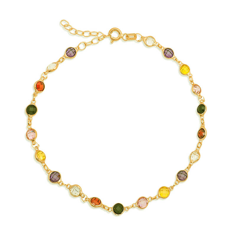 Silver Gold Color Stone Women’s Bracelet