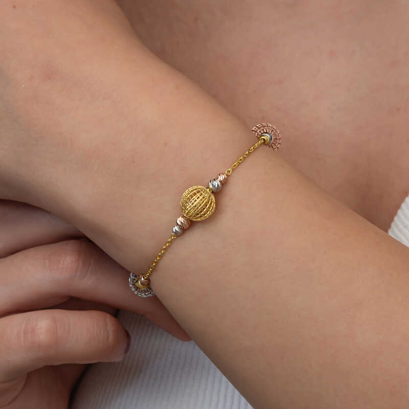 Silver Colored Ball Dorika Women’s Bracelet