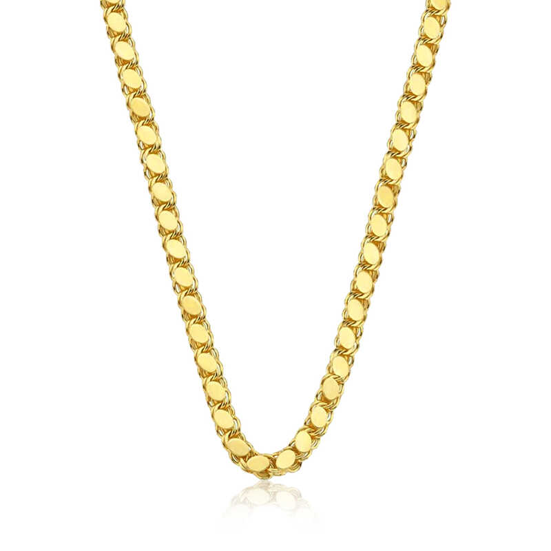 Silver Gold Sequined Barley Chain