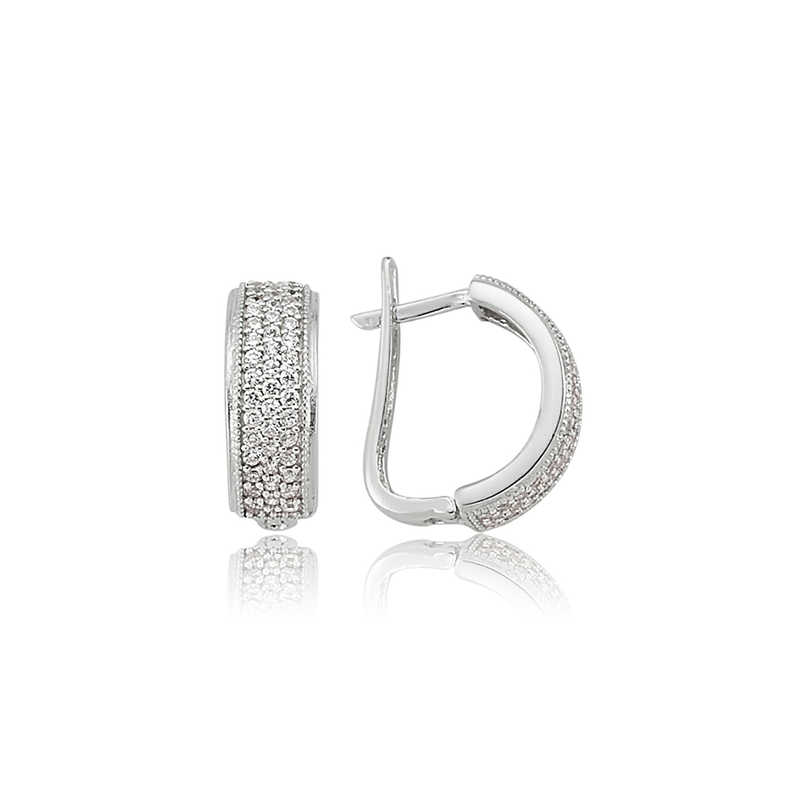 Silver Full Circle Earrings