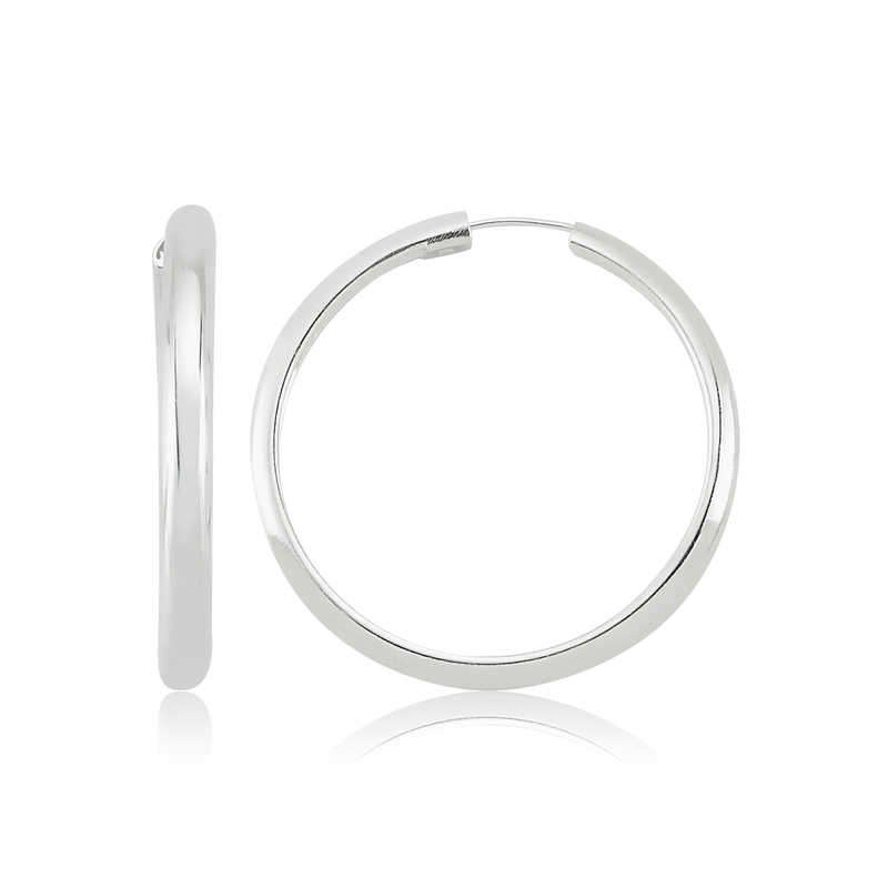 Silver Hoop Earrings