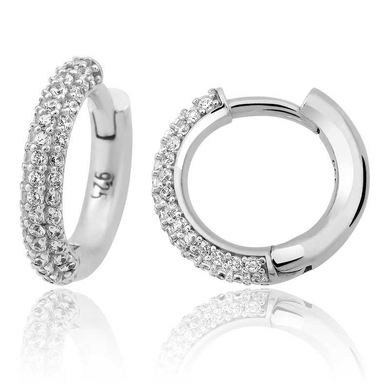 Silver Hoop Earrings for Women