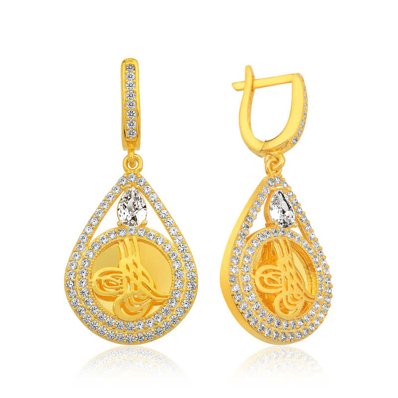 Silver Tughra Women’s Earrings