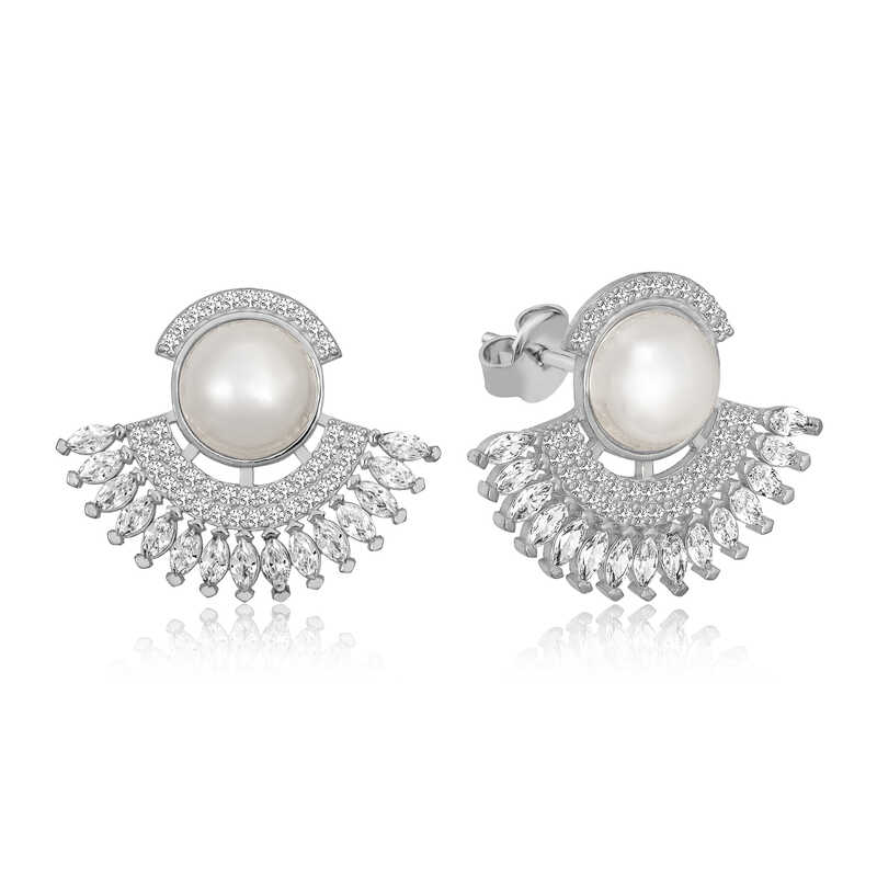 Silver Pearl Women’s Earrings