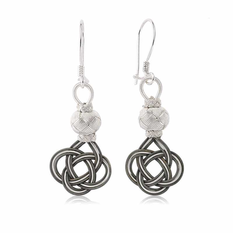 Silver Trabzon Knitting Kazaz Women’s Earrings