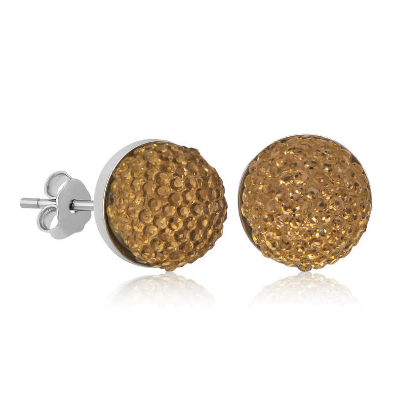 Silver Crystal Stud Women’s Earrings
