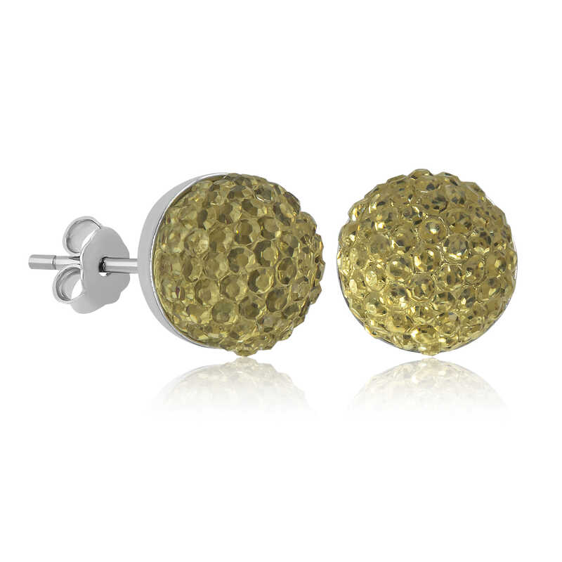 Silver Crystal Stud Women’s Earrings