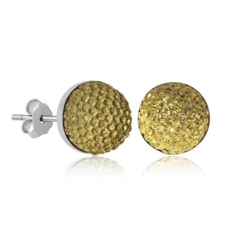 Silver Crystal Stud Women’s Earrings