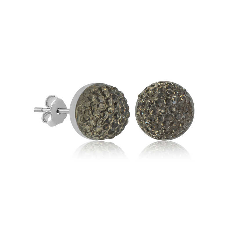 Silver Crystal Stud Women’s Earrings