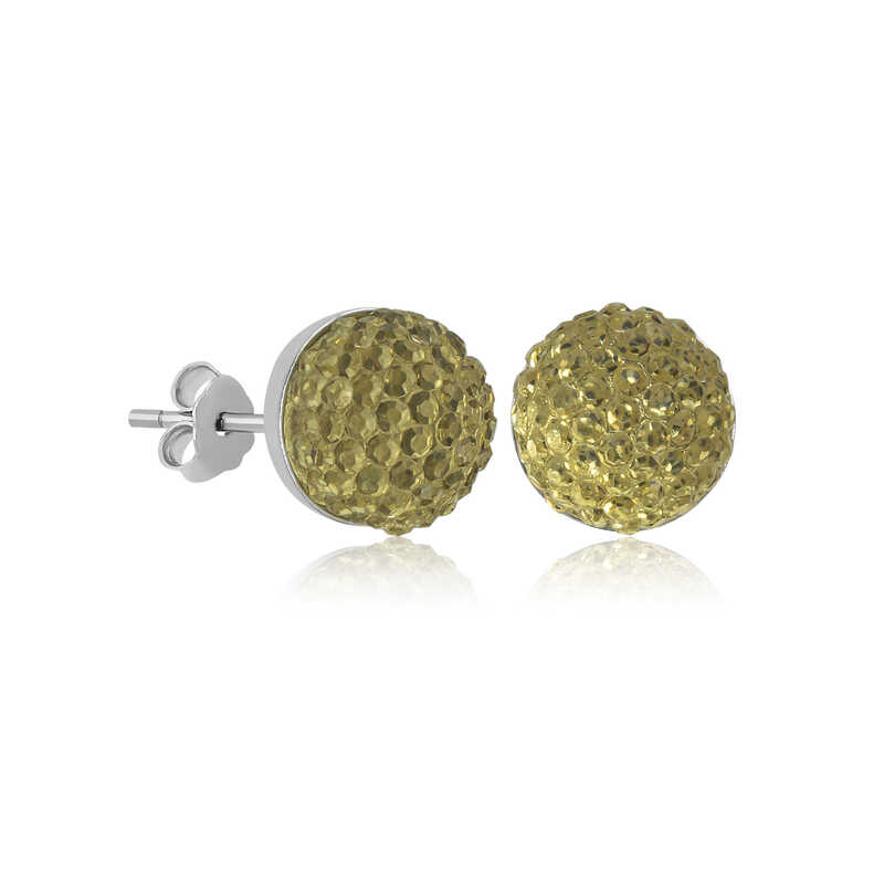 Silver Crystal Stud Women’s Earrings