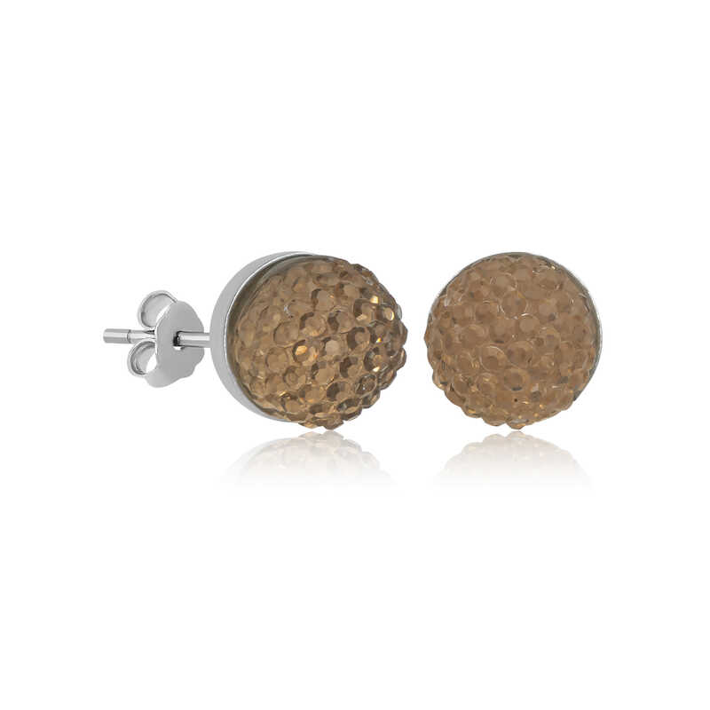 Silver Crystal Stud Women’s Earrings