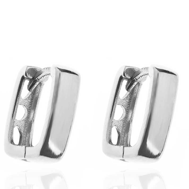 Silver Stoneless J Women’s Earrings