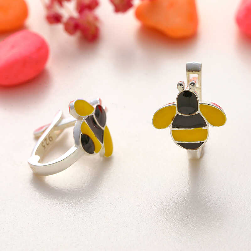 Silver Bee Kids' Earrings