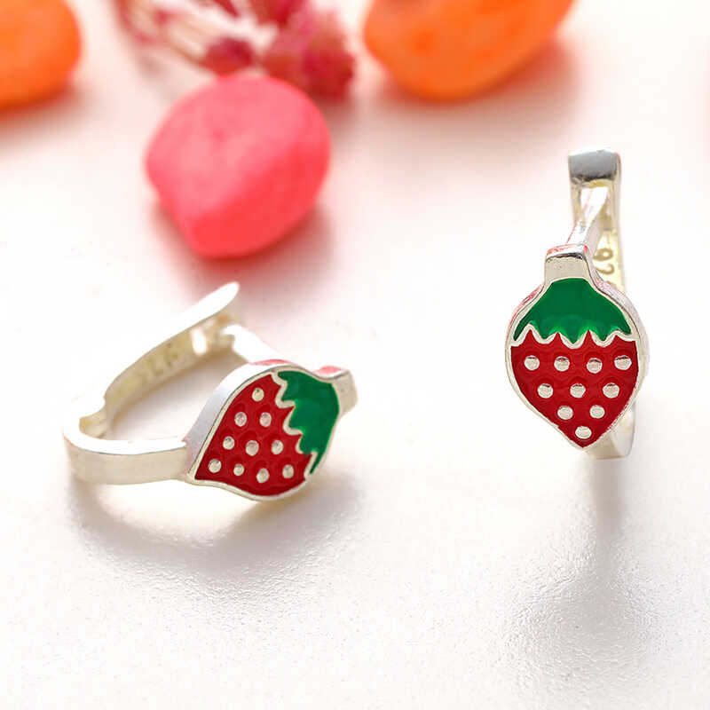 Silver Çilek Kids' Earrings