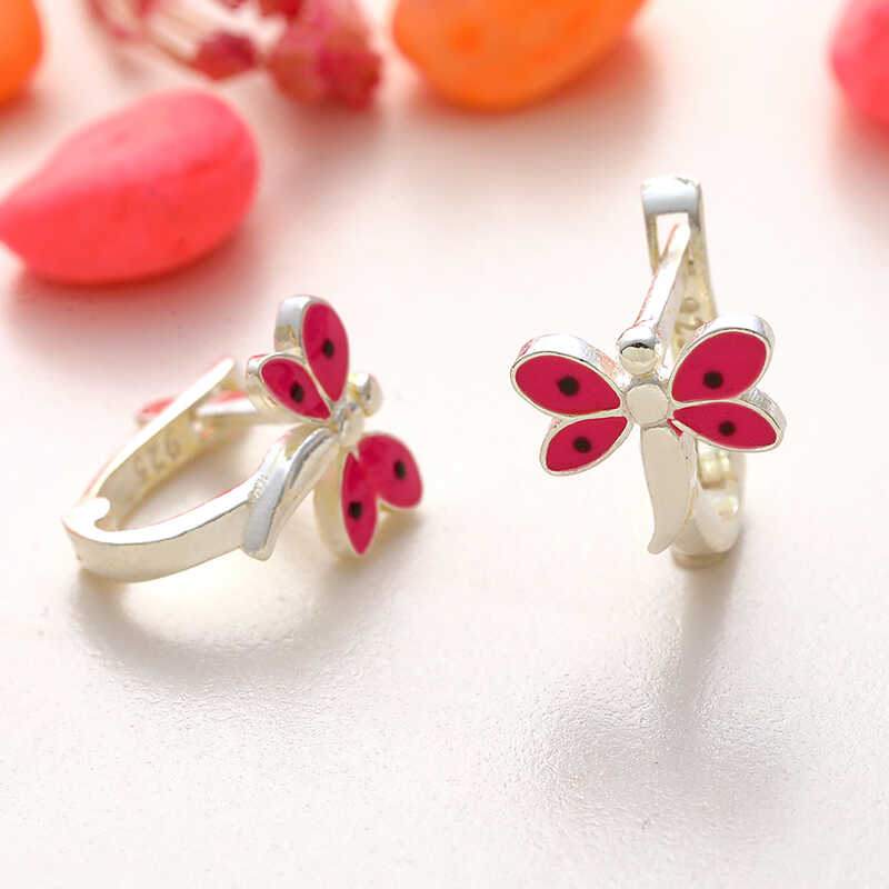 Silver Dragonfly Kids' Earrings