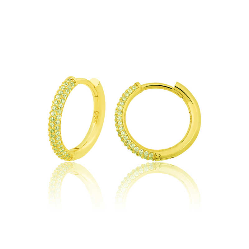 Silver Gold Hoop Women's Earrings