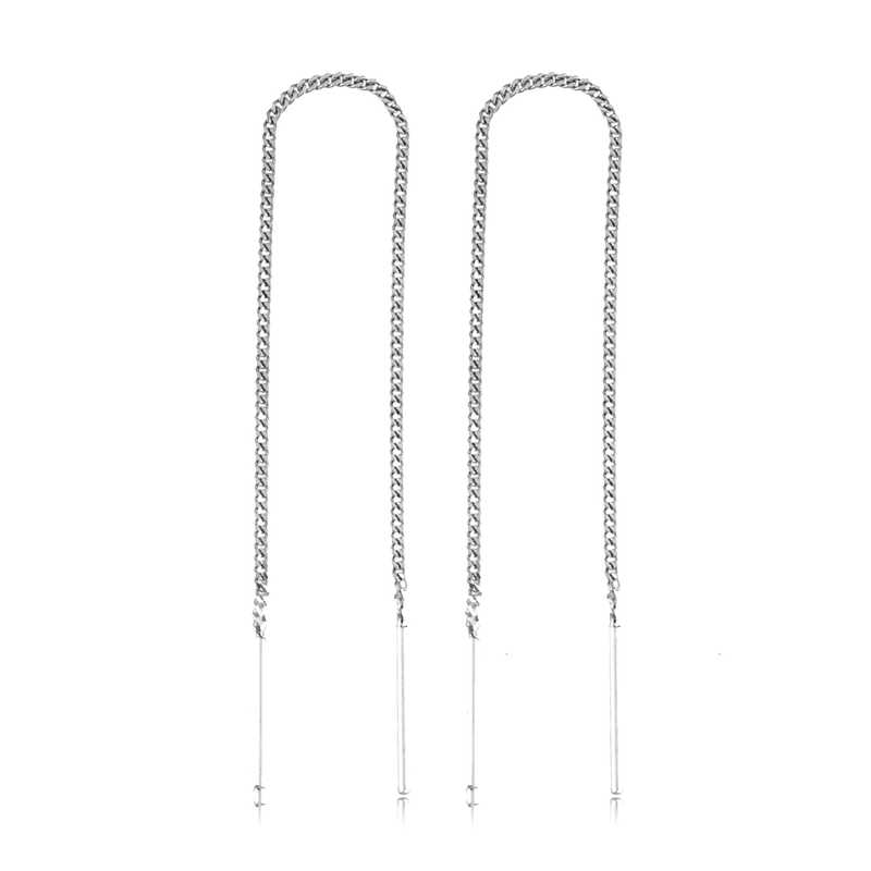 Silver Chain Earrings