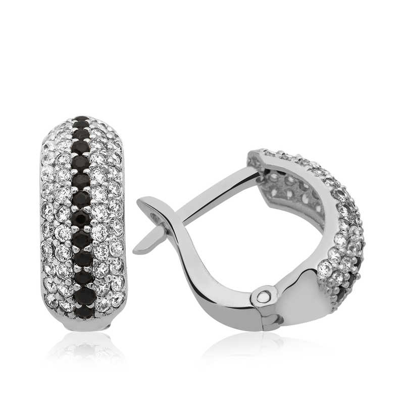 Silver Full Circle Earrings