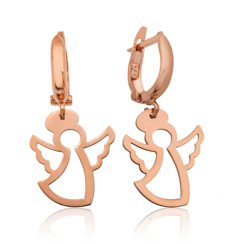 Silver Angel Earrings