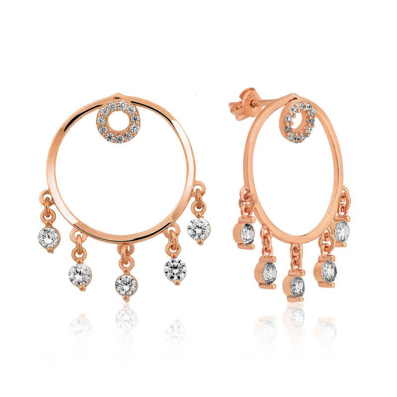 Silver Hoop Earrings for Women