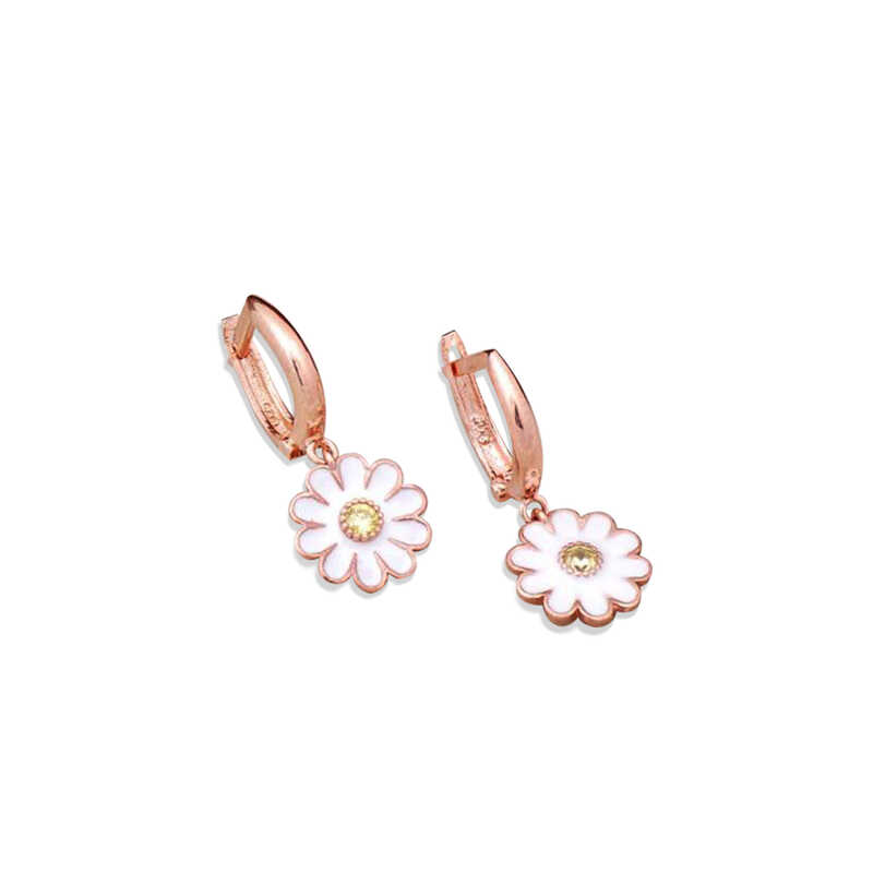 Silver Daisy Earrings