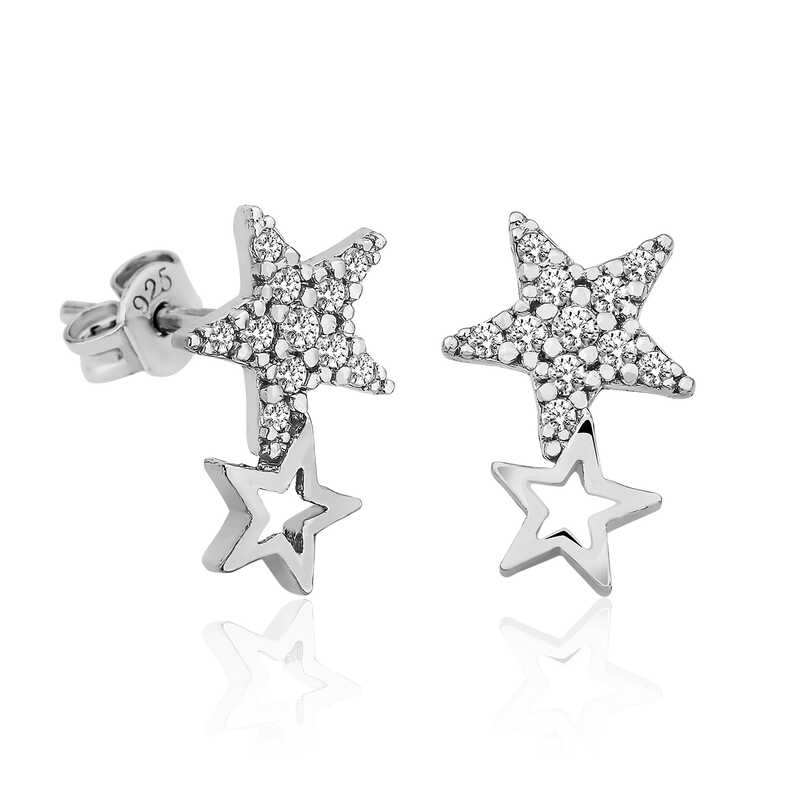 Silver Shooting Star Women’s Earrings