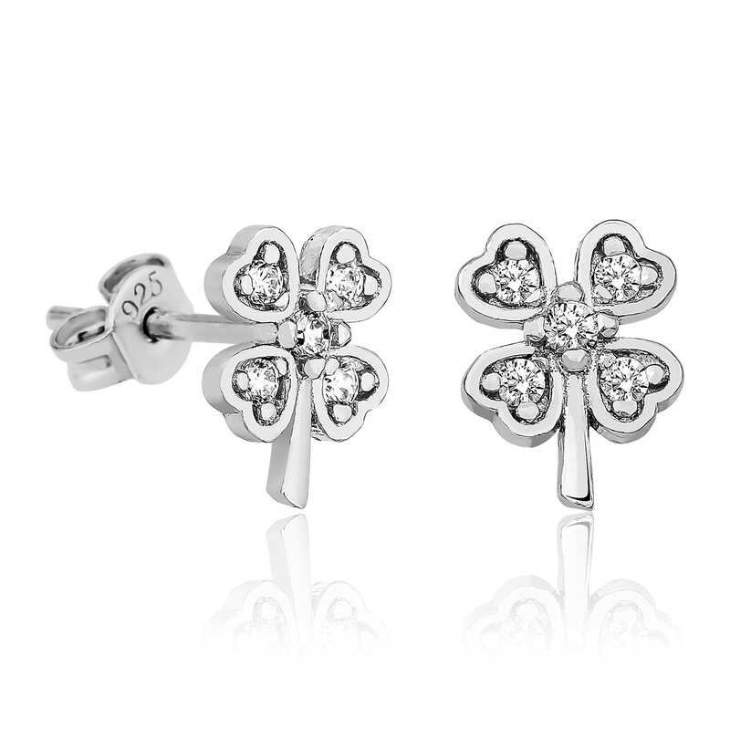 Silver Clover Women’s Earrings