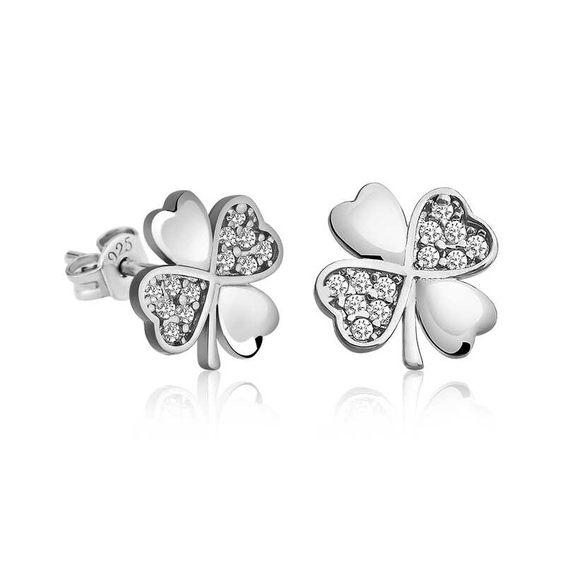 Silver Clover Earrings