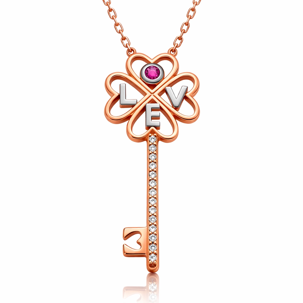 Silver Key Women’s Necklace