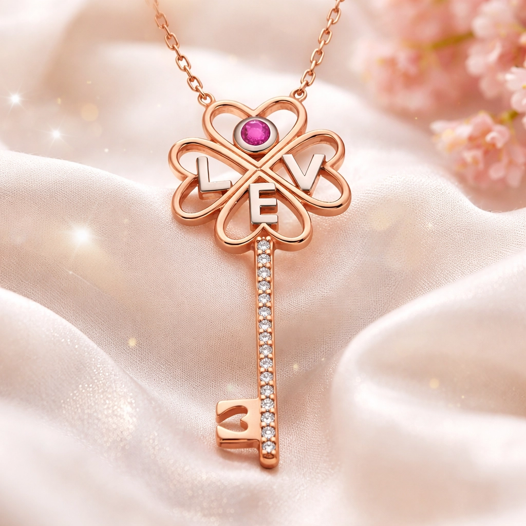 Silver Key Women’s Necklace