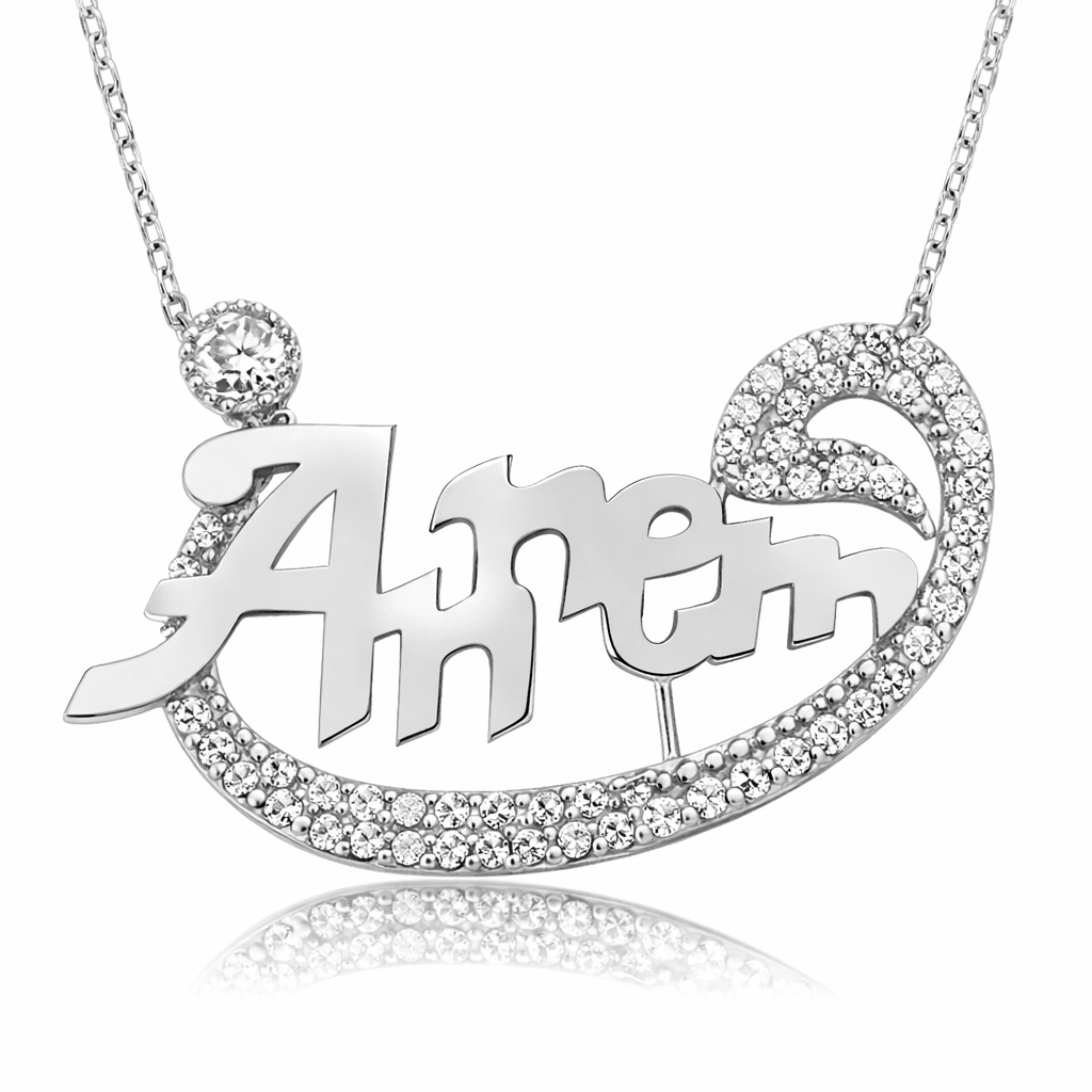 Silver Mom Wow Women’s Necklace