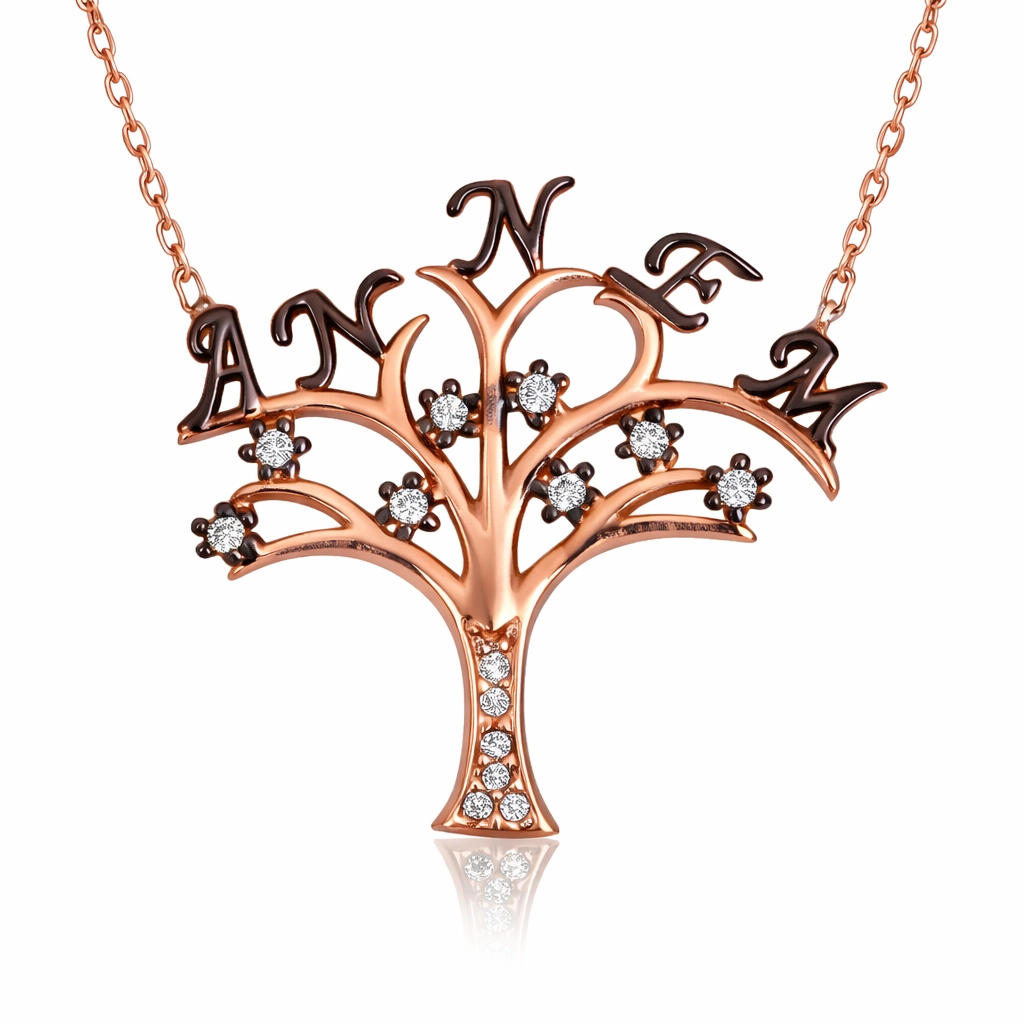 Silver Mother Written Tree of Life Women’s Necklace