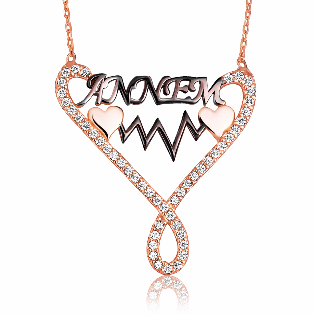 Silver Mother Written Infinity Necklace for Women