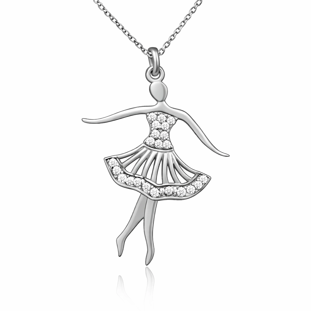Silver Balerin Women's Necklace