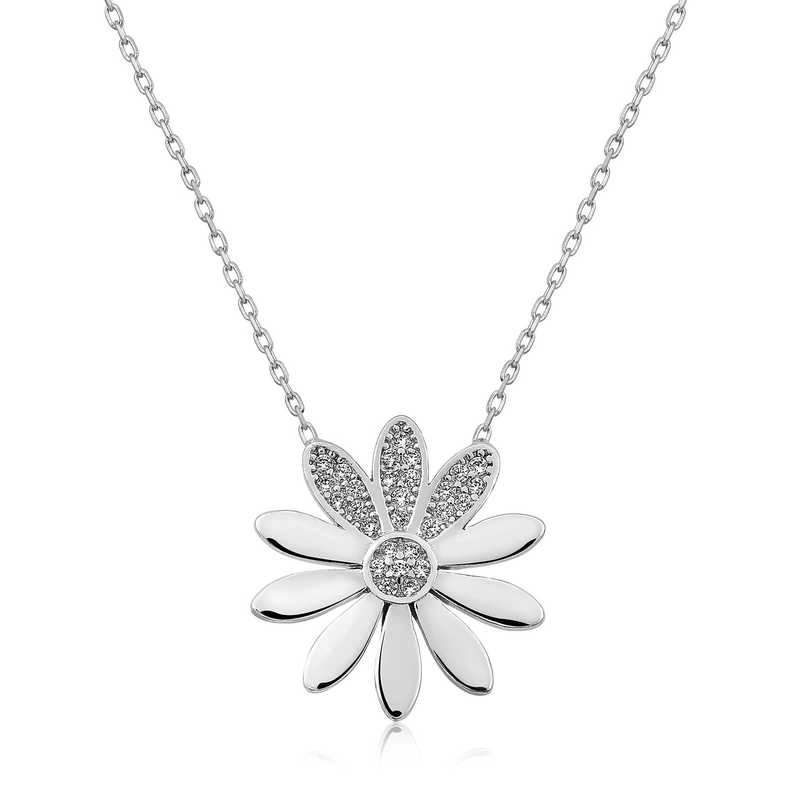 Silver Flower Women’s Necklace
