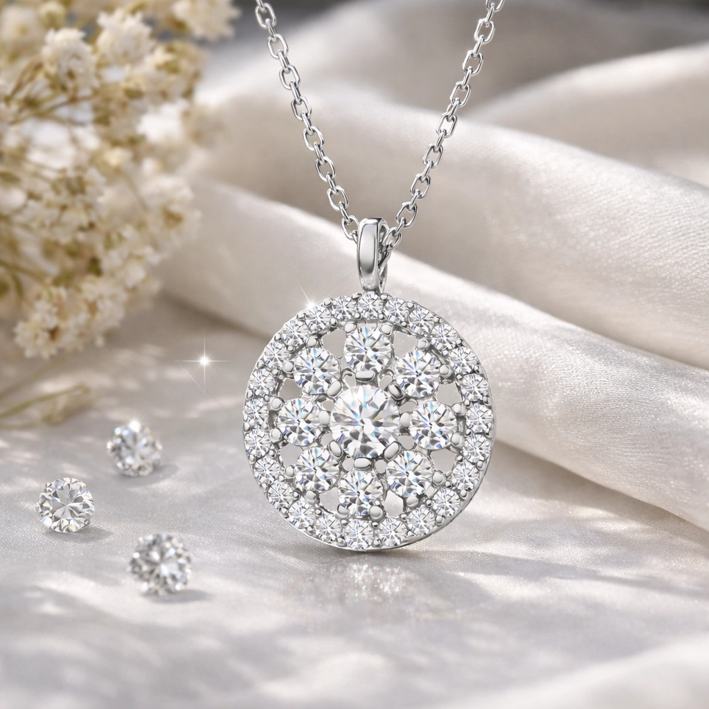 Silver Flower Women’s Necklace