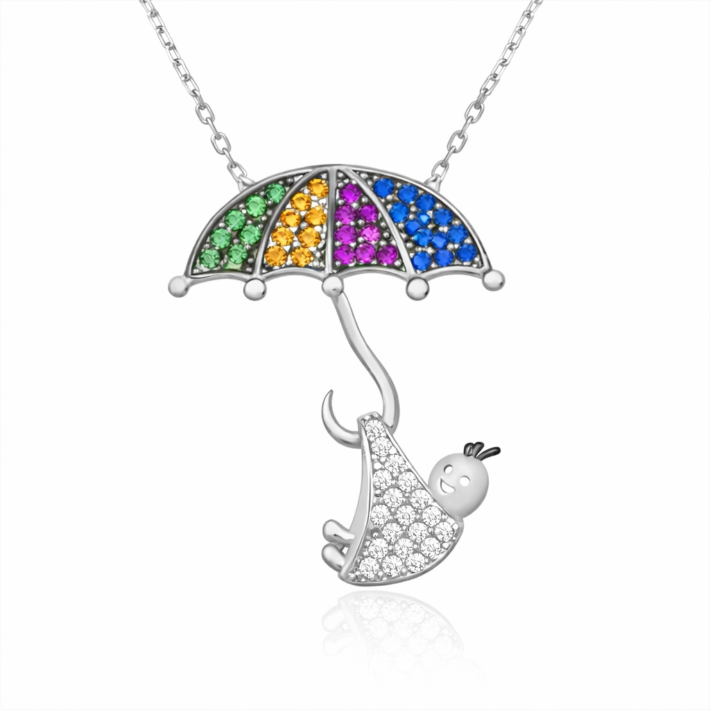 Silver Newborn Baby Necklace