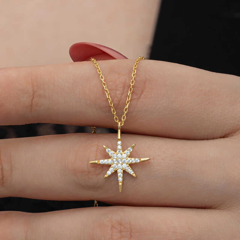 Silver Gold Polar Star Women’s Necklace