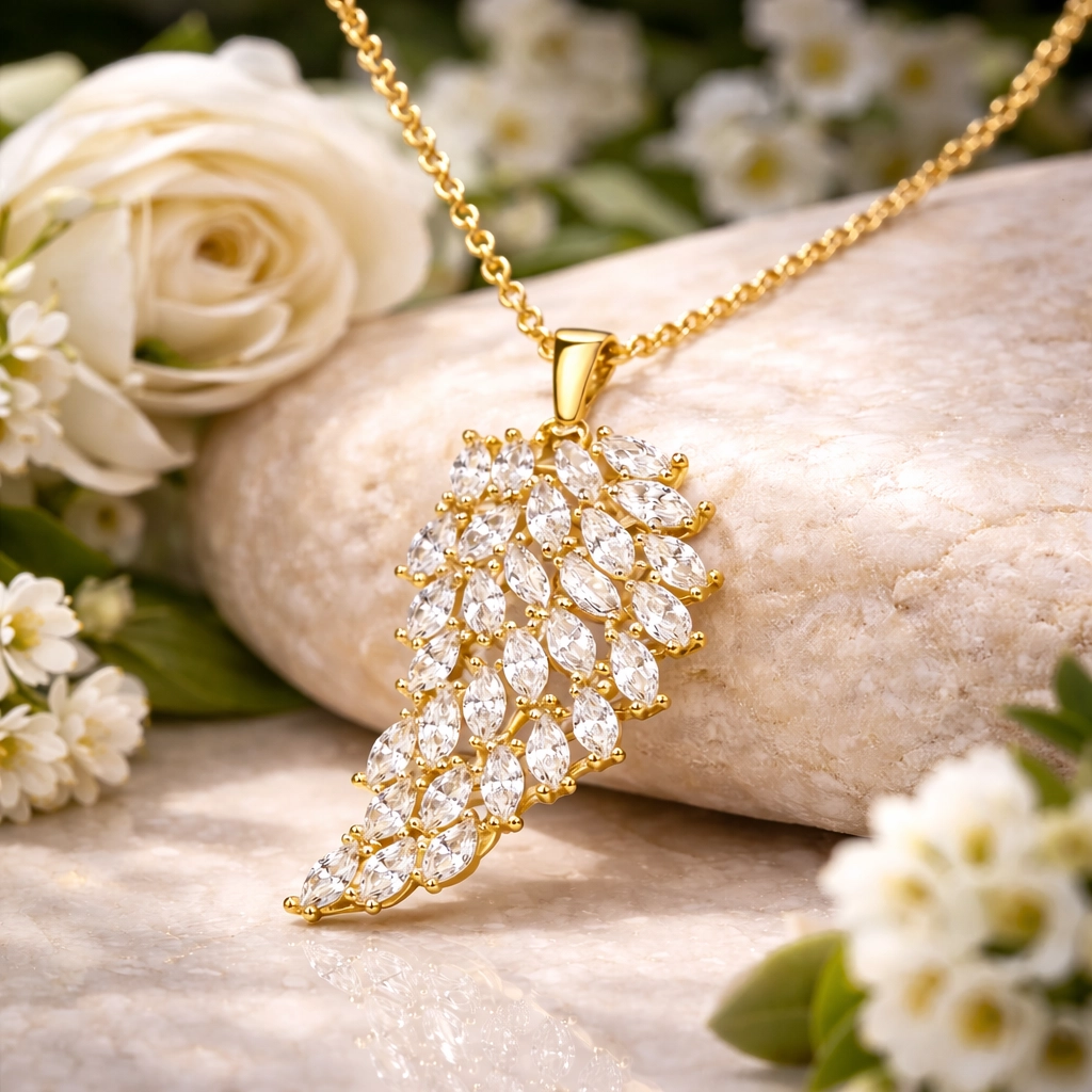 Silver Gold Angel Wing Women’s Necklace