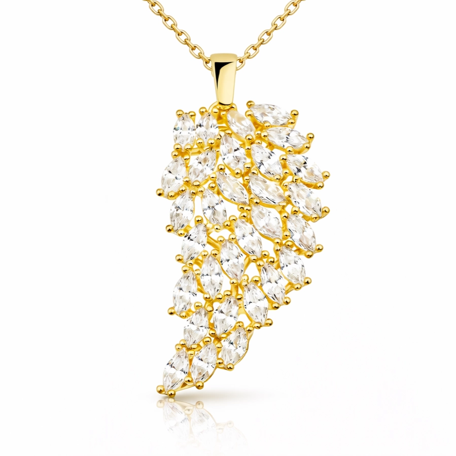 Silver Gold Angel Wing Women’s Necklace