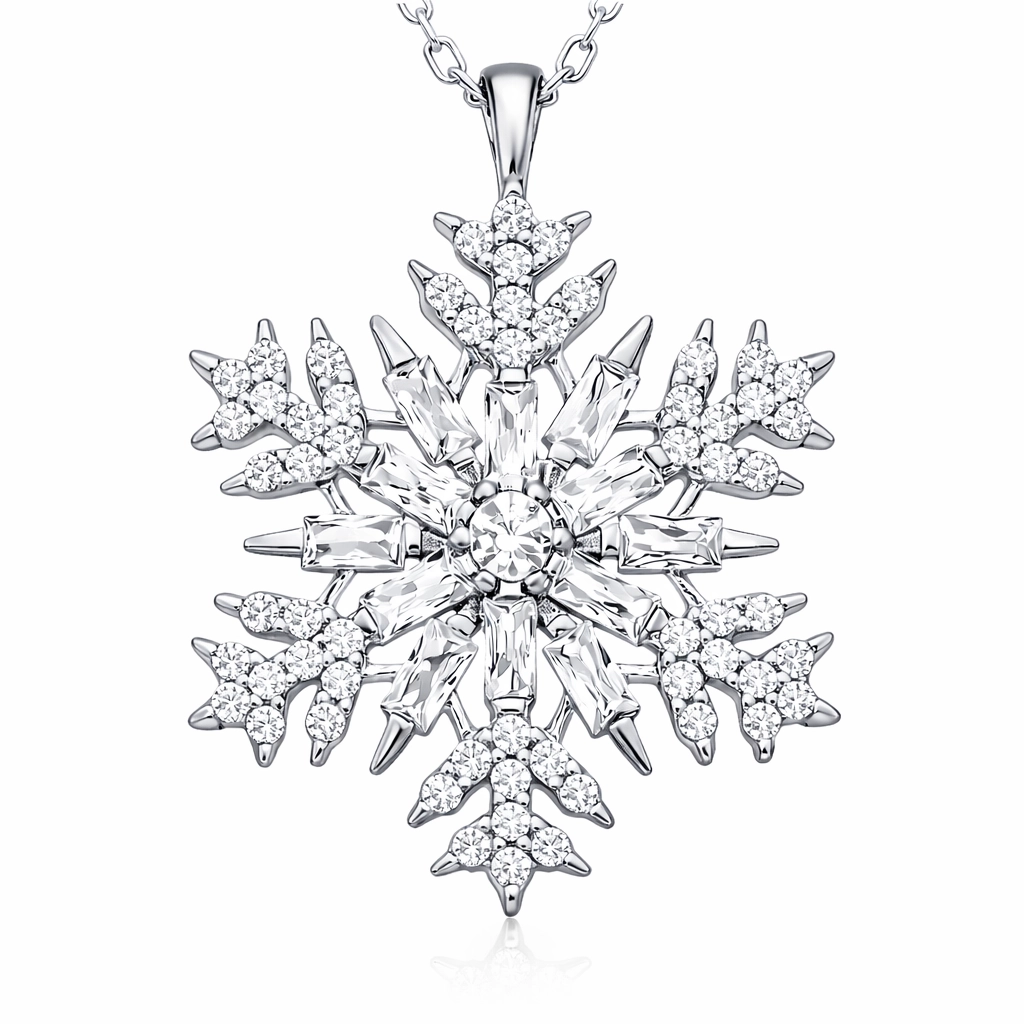 Silver Snowflake Necklace